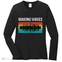Making Sound Waves Beats Beat Makers Music Producer Women's Long Sleeve Shirt thumb 0