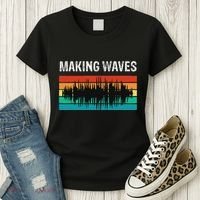 Making Sound Waves Beats Beat Makers Music Producer Women's T-Shirt thumb 3