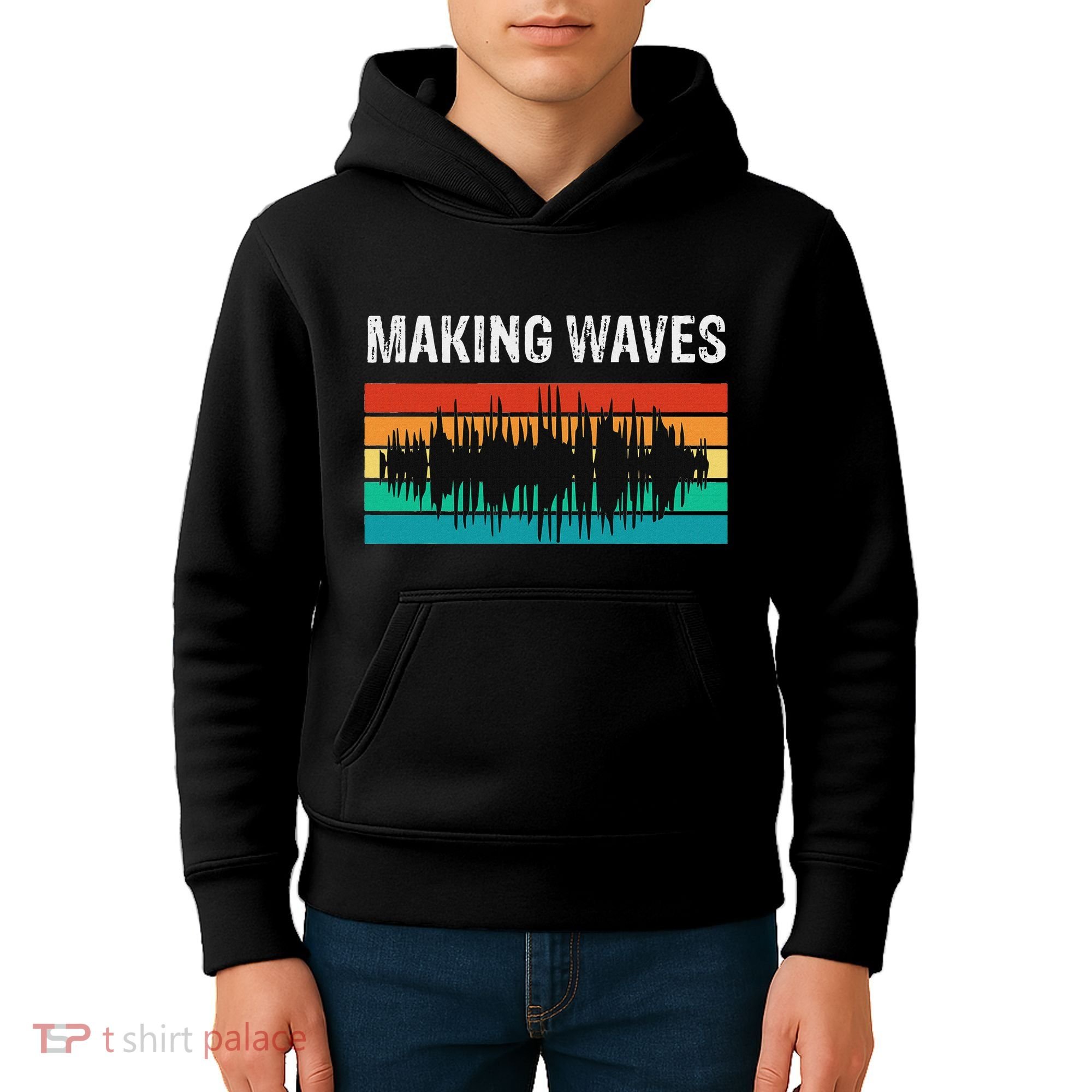Making Sound Waves Beats Beat Makers Music Producer Kids Hoodie