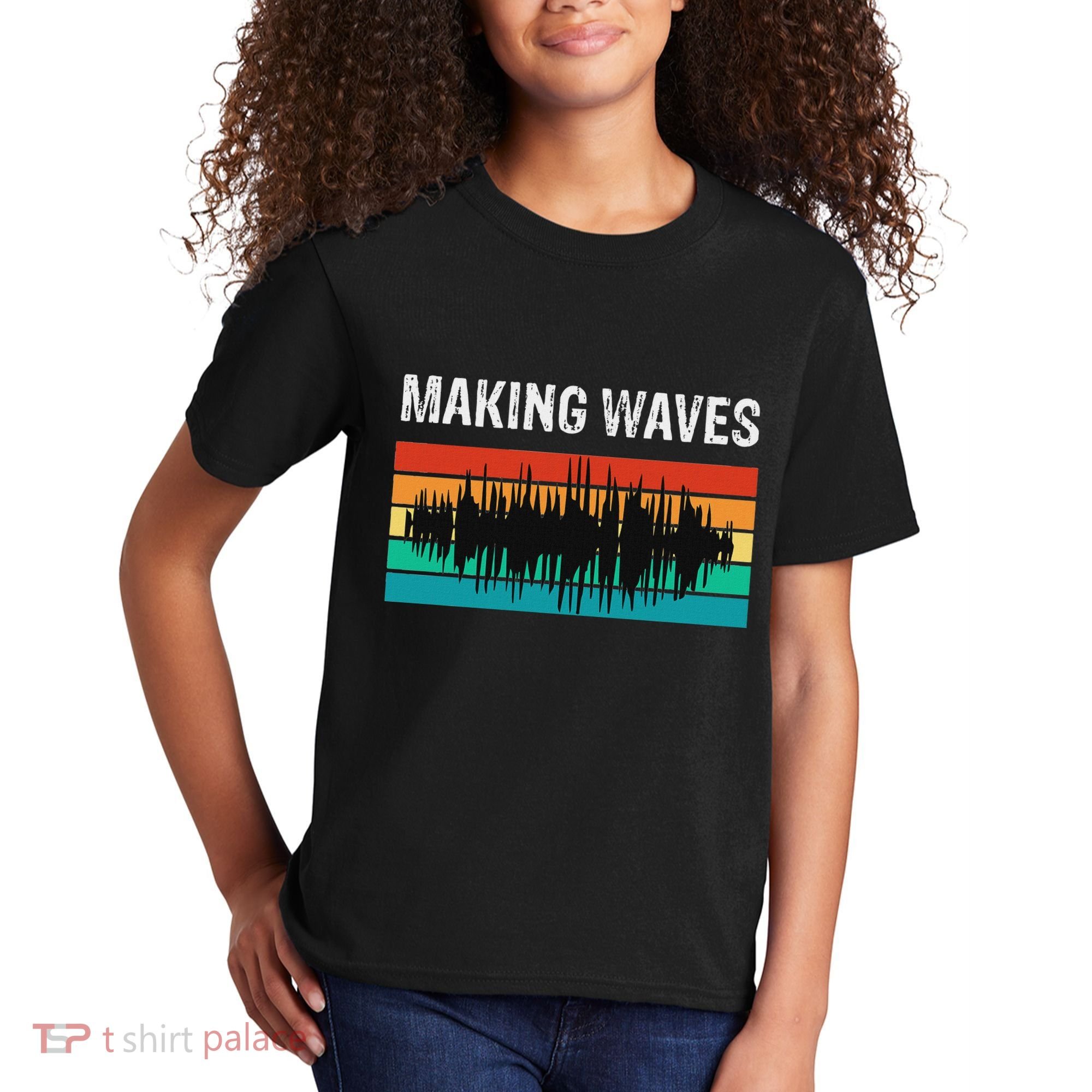 Making Sound Waves Beats Beat Makers Music Producer Kids T-Shirt