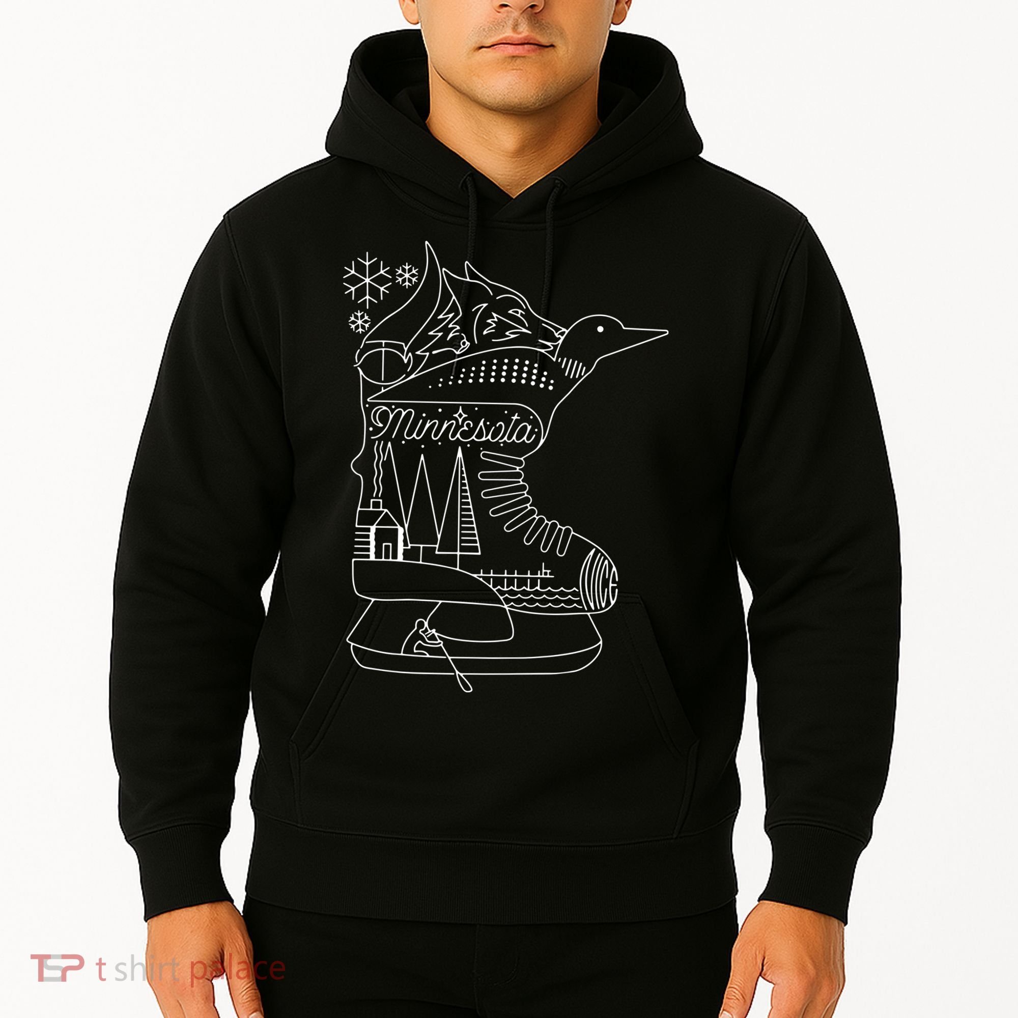 Minnesota State With Hidden Images Hoodie
