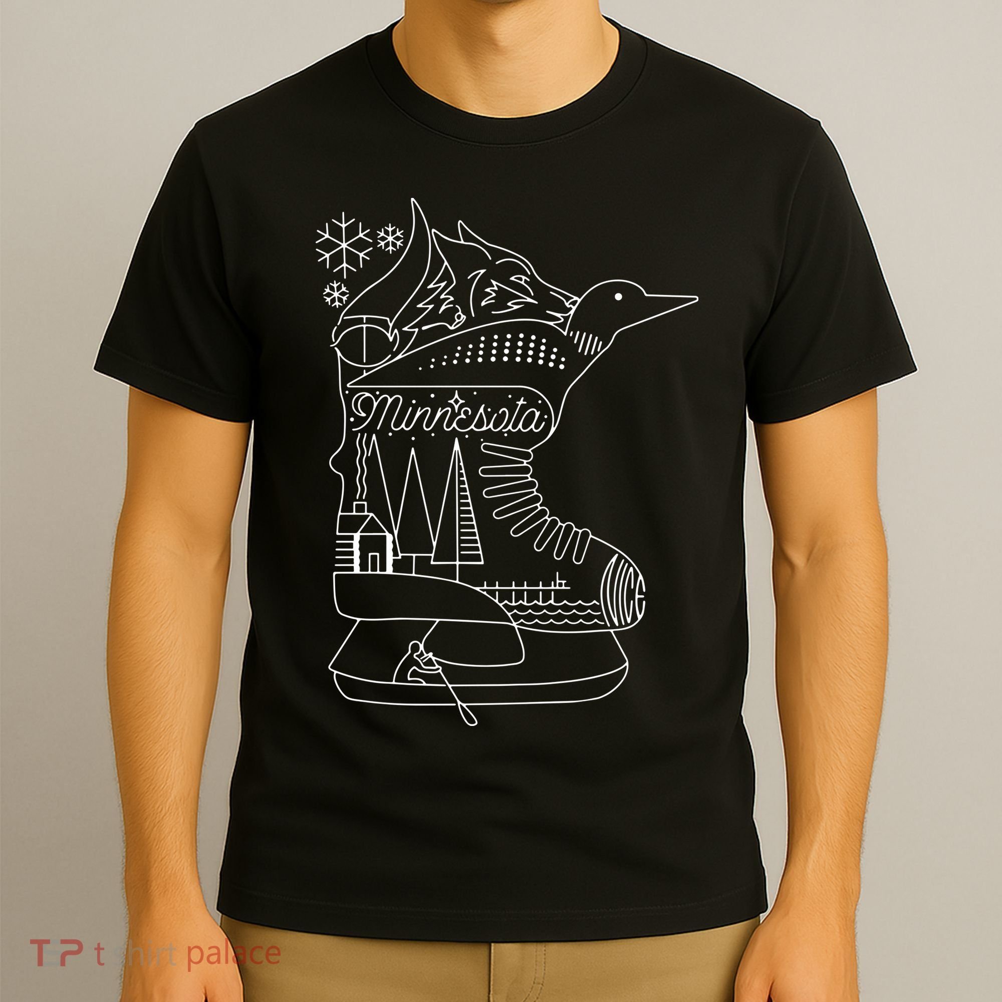 Minnesota State With Hidden Images T-Shirt