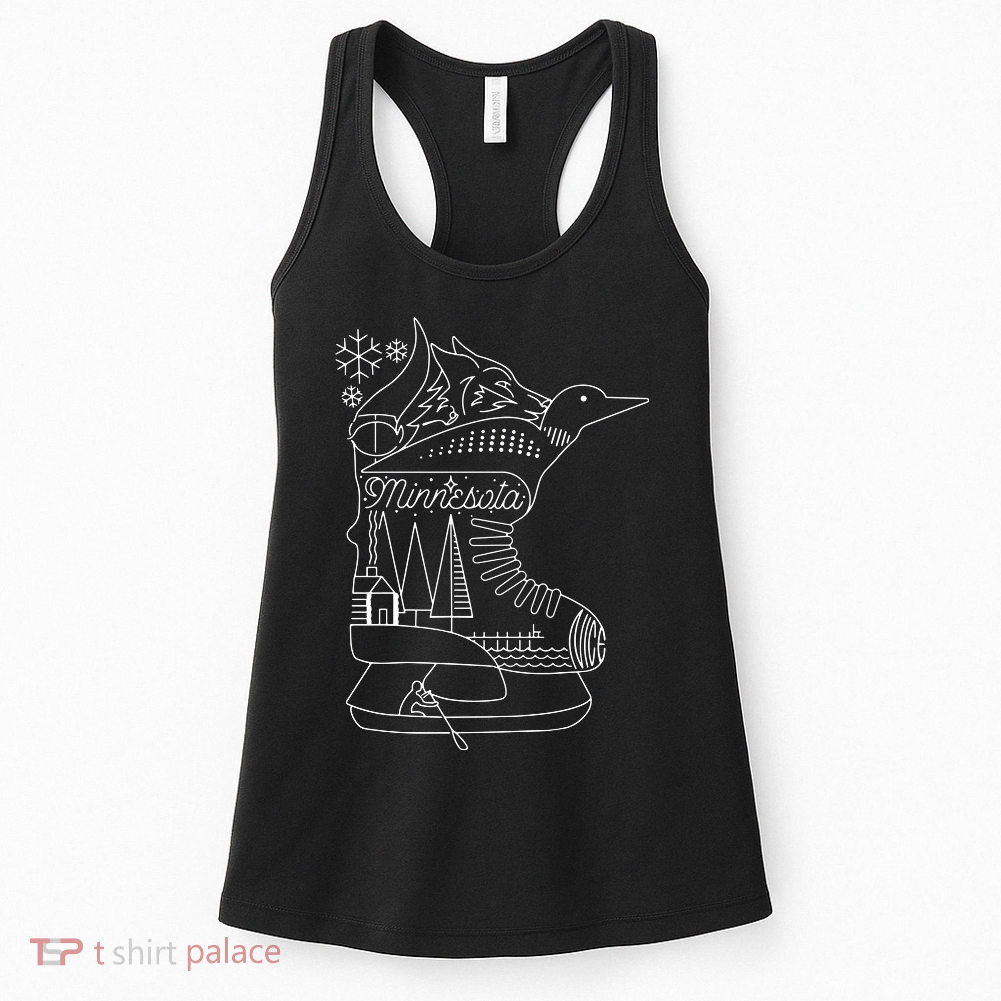 Minnesota State With Hidden Images Women's Tank Top