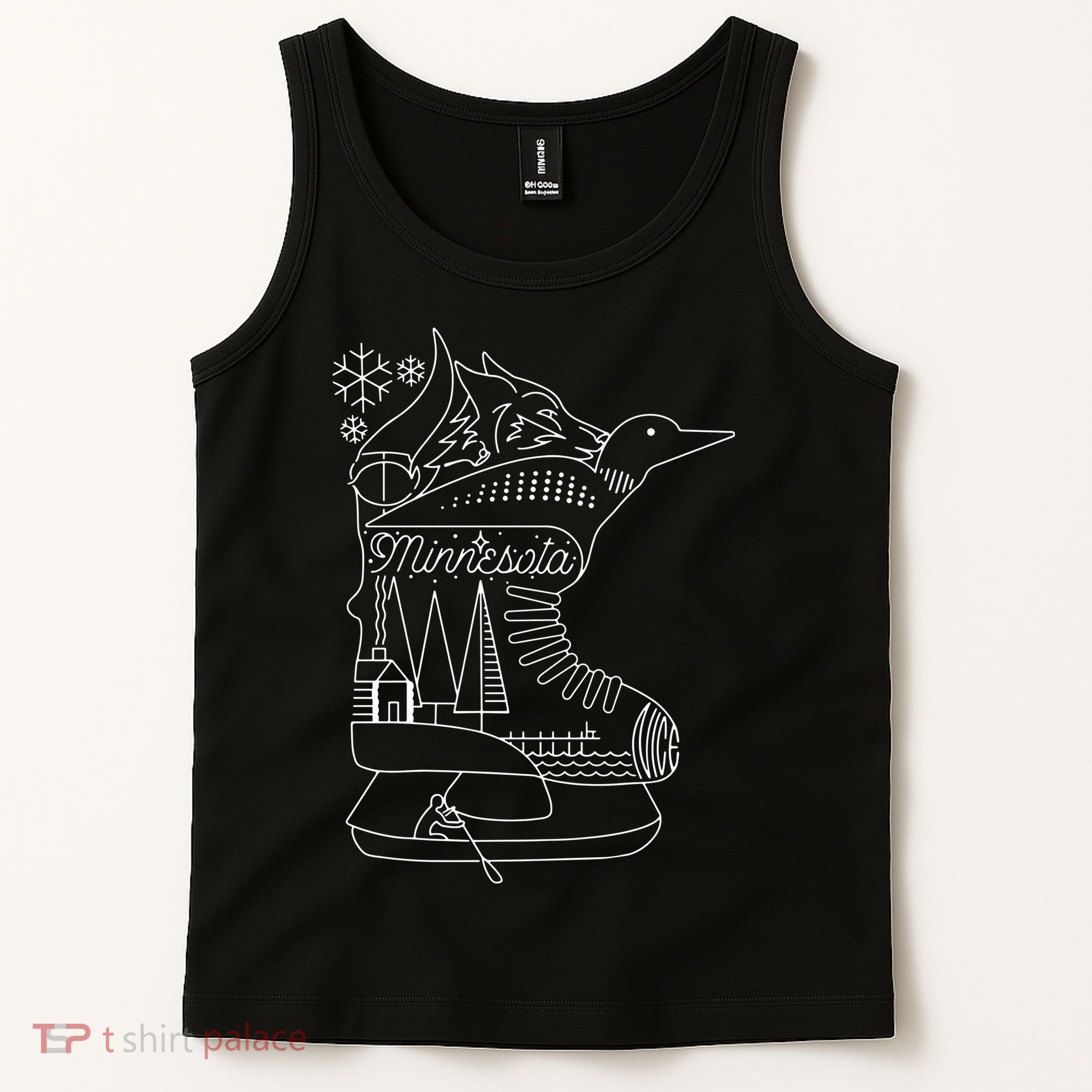 Minnesota State With Hidden Images Tank Top