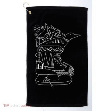 Minnesota State With Hidden Images Golf Towel