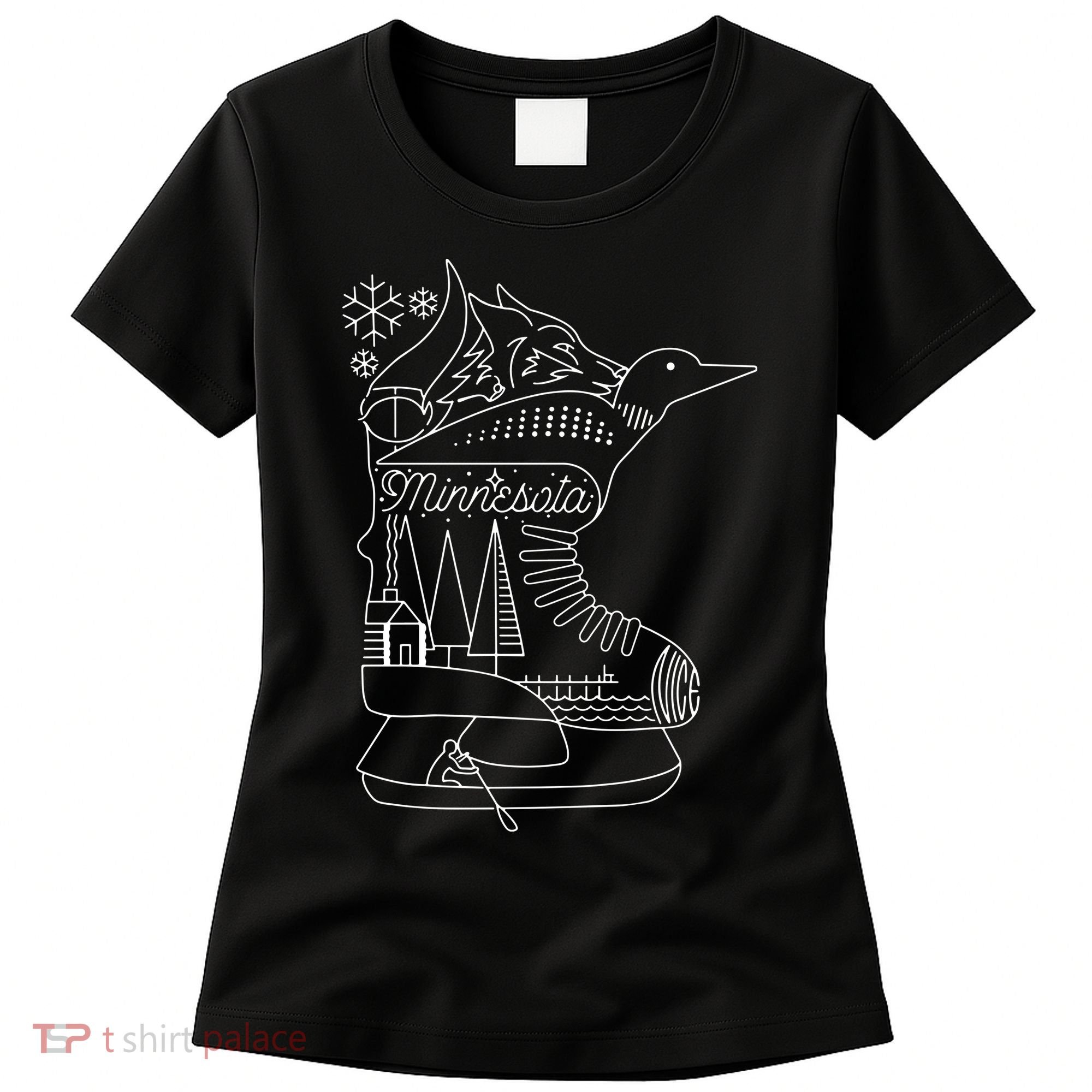Minnesota State With Hidden Images Women's T-Shirt