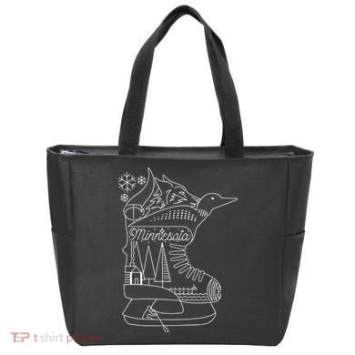 Minnesota State With Hidden Images Tote Bag