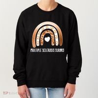 Multiple Sclerosis Warrior Orange Ribbon Ms Day Great Gift Women's Sweatshirt thumb 0