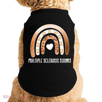 Multiple Sclerosis Warrior Orange Ribbon Ms Day Great Gift Doggie Tank