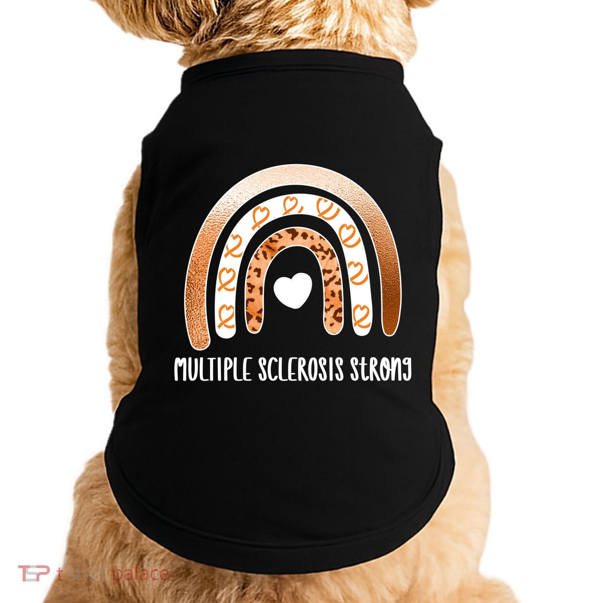 Multiple Sclerosis Warrior Orange Ribbon Ms Day Great Gift Doggie Tank