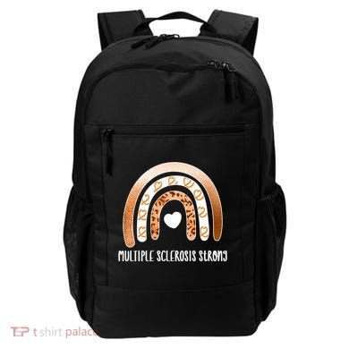 Multiple Sclerosis Warrior Orange Ribbon Ms Day Great Gift Backpack