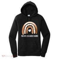Multiple Sclerosis Warrior Orange Ribbon Ms Day Great Gift Women's Hoodie thumb 0