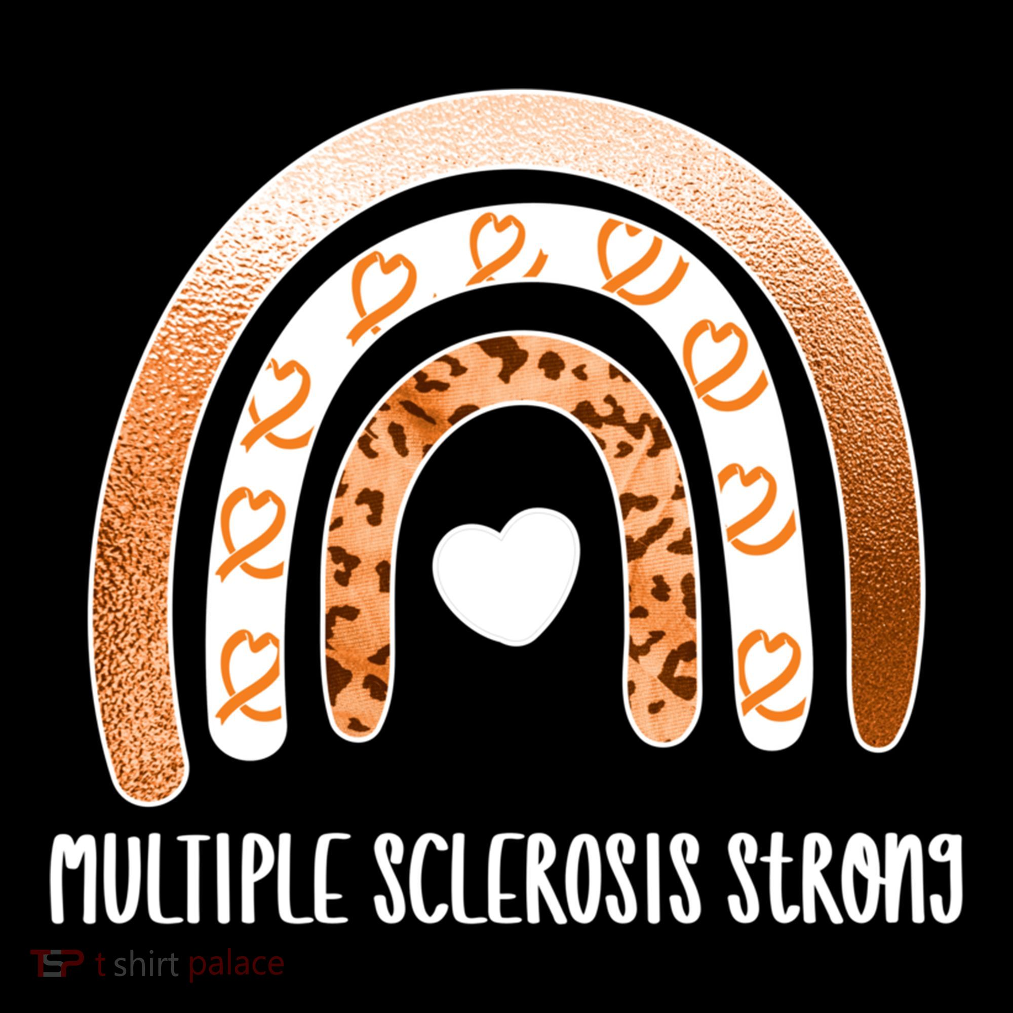 Multiple Sclerosis Warrior Orange Ribbon Ms Day Great Gift Women's Hoodie