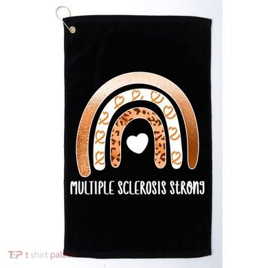 Multiple Sclerosis Warrior Orange Ribbon Ms Day Great Gift Golf Towel
