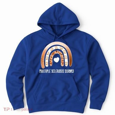 Multiple Sclerosis Warrior Orange Ribbon Ms Day Great Gift Hoodie
