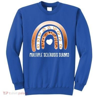 Multiple Sclerosis Warrior Orange Ribbon Ms Day Great Gift Sweatshirt