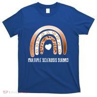 Multiple Sclerosis Warrior Orange Ribbon Ms Day Great Gift T-Shirt thumb 0