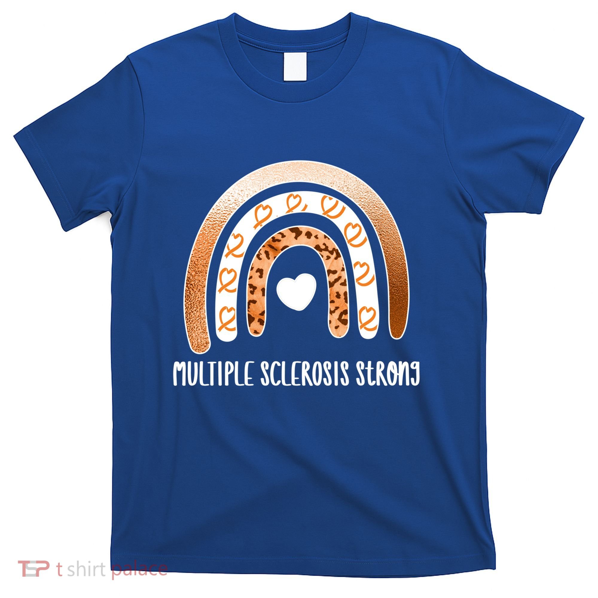 Multiple Sclerosis Warrior Orange Ribbon Ms Day Great Gift T-Shirt