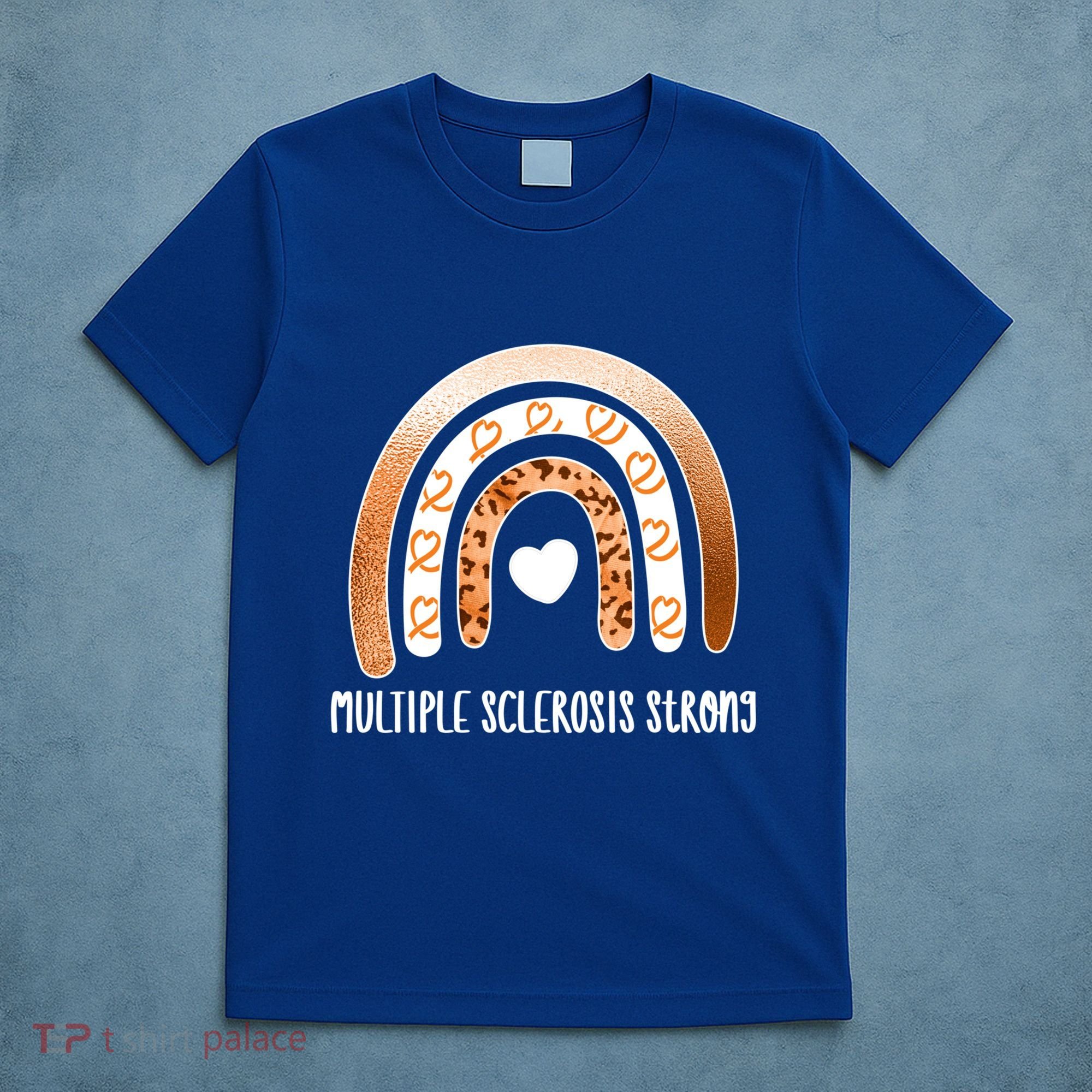 Multiple Sclerosis Warrior Orange Ribbon Ms Day Great Gift T-Shirt
