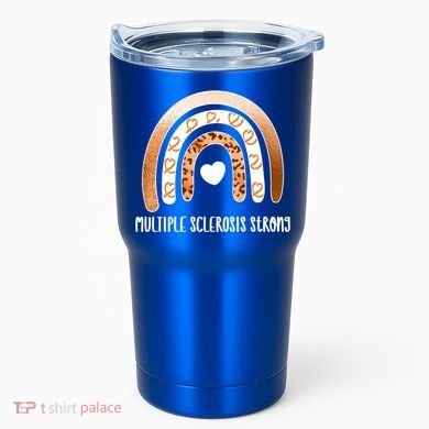 Multiple Sclerosis Warrior Orange Ribbon Ms Day Great Gift Tumbler