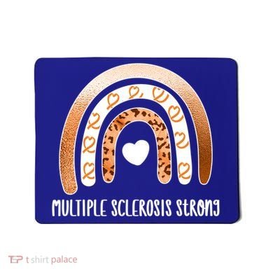 Multiple Sclerosis Warrior Orange Ribbon Ms Day Great Gift Mousepad