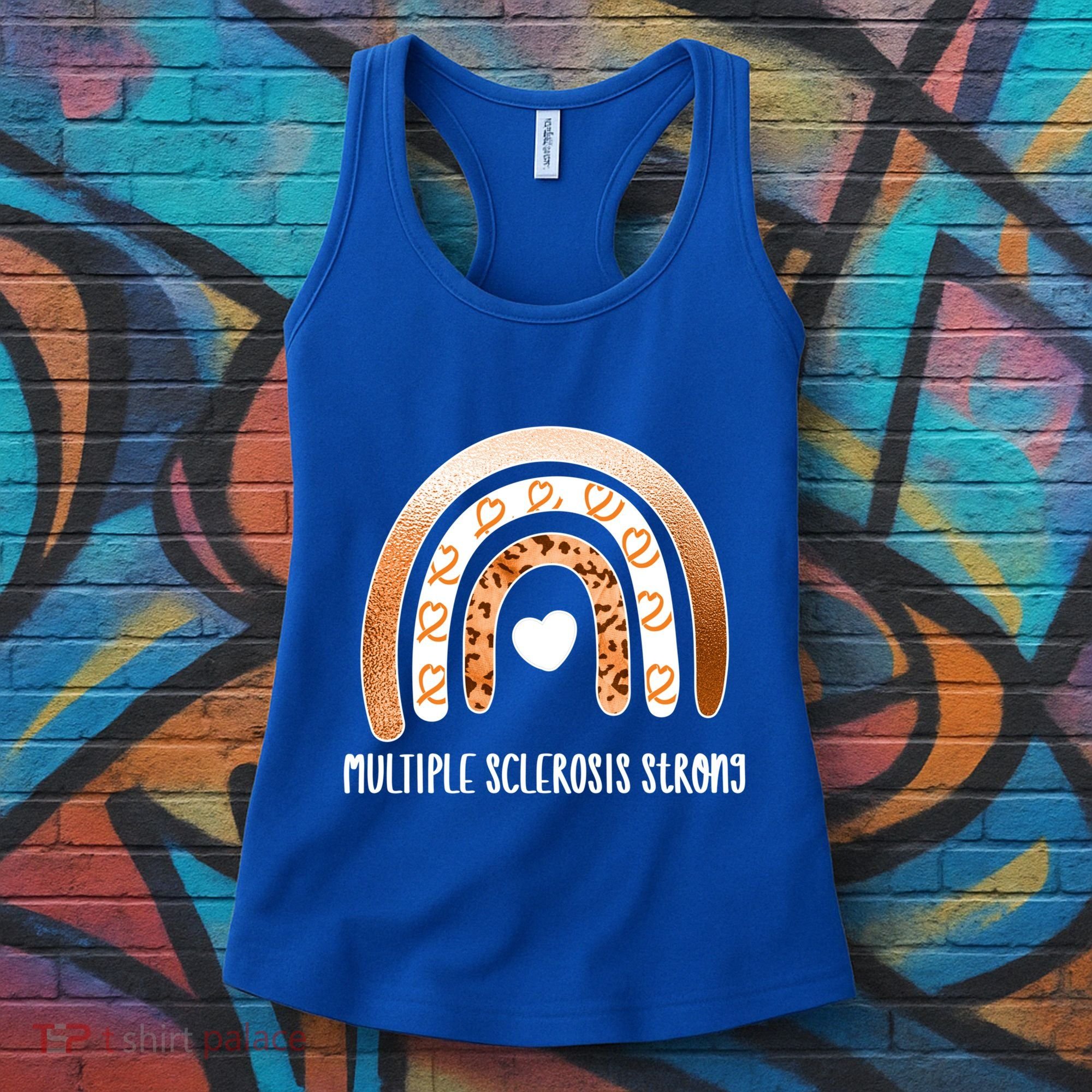 Multiple Sclerosis Warrior Orange Ribbon Ms Day Great Gift Women's Tank Top