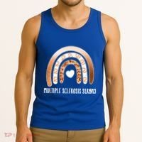 Multiple Sclerosis Warrior Orange Ribbon Ms Day Great Gift Tank Top thumb 3