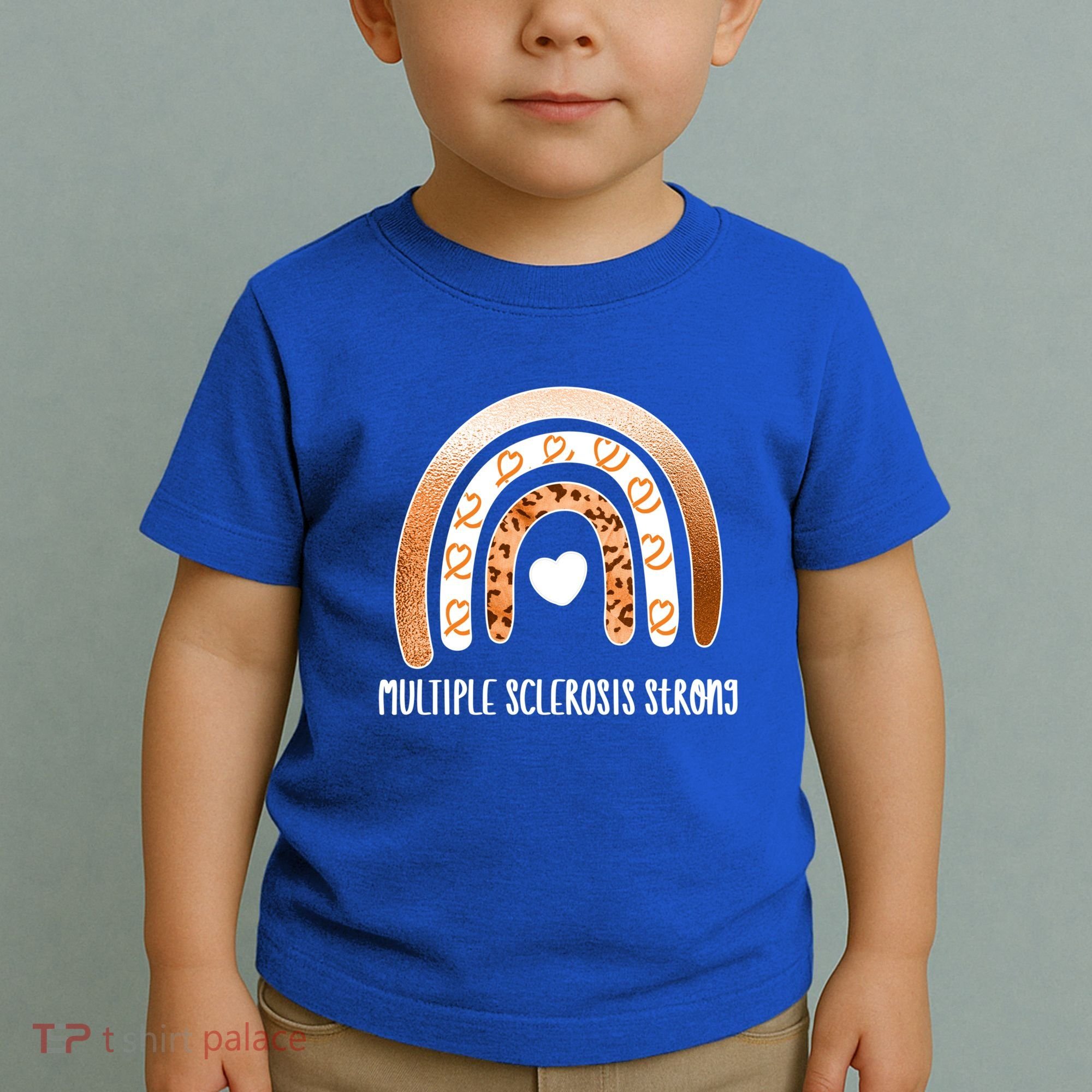 Multiple Sclerosis Warrior Orange Ribbon Ms Day Great Gift Toddler T-Shirt