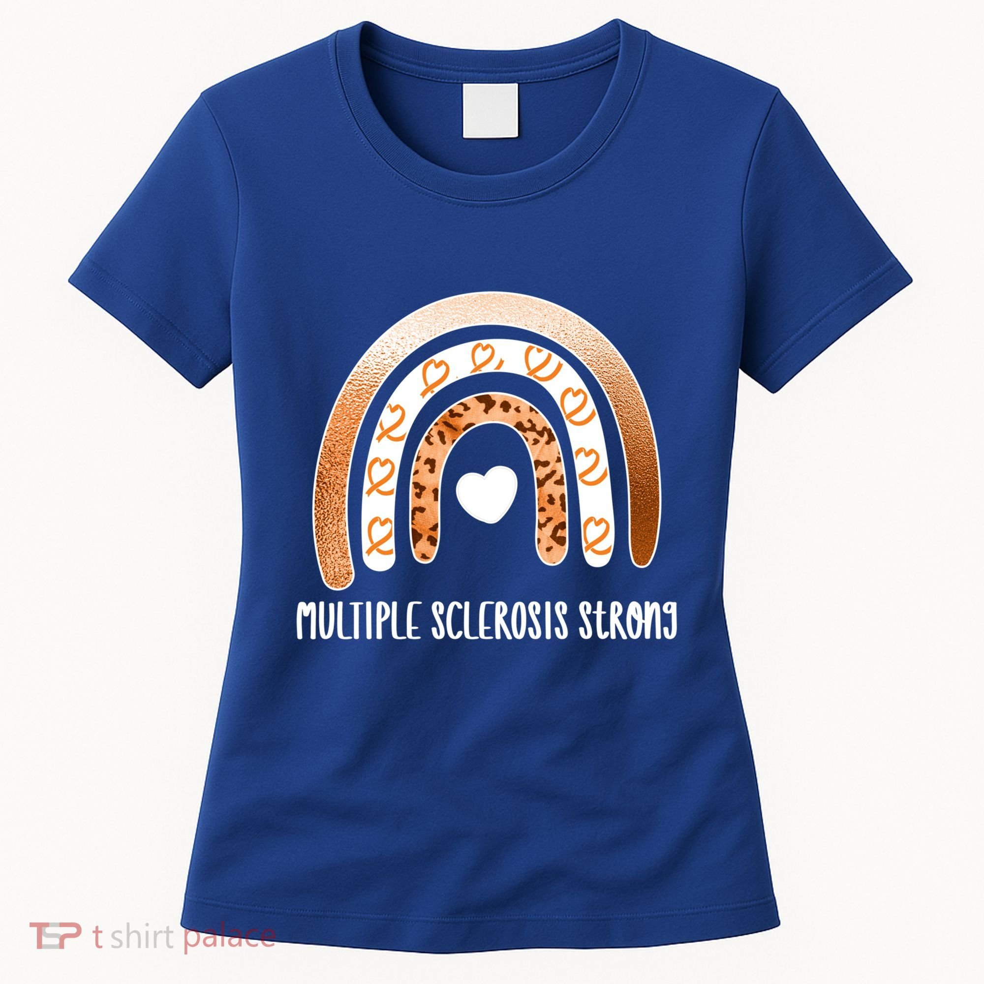 Multiple Sclerosis Warrior Orange Ribbon Ms Day Great Gift Women's T-Shirt