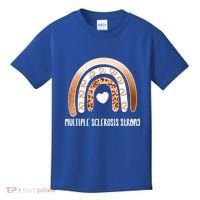 Multiple Sclerosis Warrior Orange Ribbon Ms Day Great Gift Kids T-Shirt thumb 0