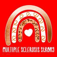 Multiple Sclerosis Warrior Orange Ribbon Ms Day Great Gift Santa Hat thumb 1