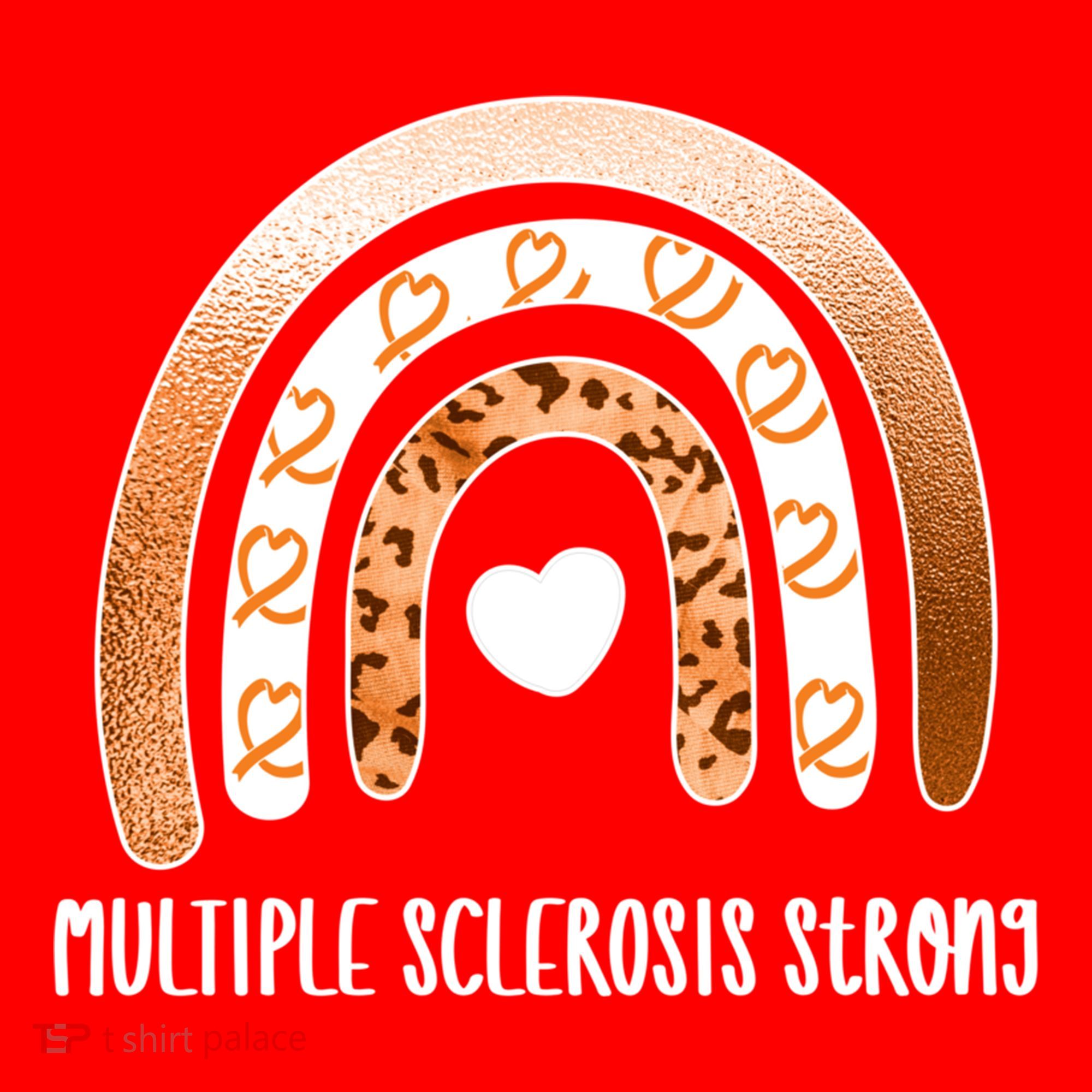 Multiple Sclerosis Warrior Orange Ribbon Ms Day Great Gift Santa Hat