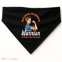Multiple Sclerosis Warrior Its Not For The Weak MS USA-Made Doggie Bandana thumb 0