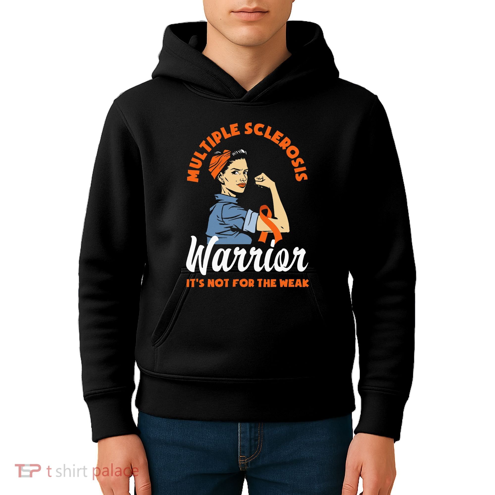 Multiple Sclerosis Warrior Its Not For The Weak MS Kids Hoodie