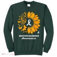 Multiple Sclerosis Warrior Awareness Sunflower Ribbon Sweatshirt thumb 0