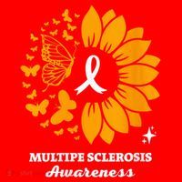 Multiple Sclerosis Warrior Awareness Sunflower Ribbon Santa Hat thumb 1