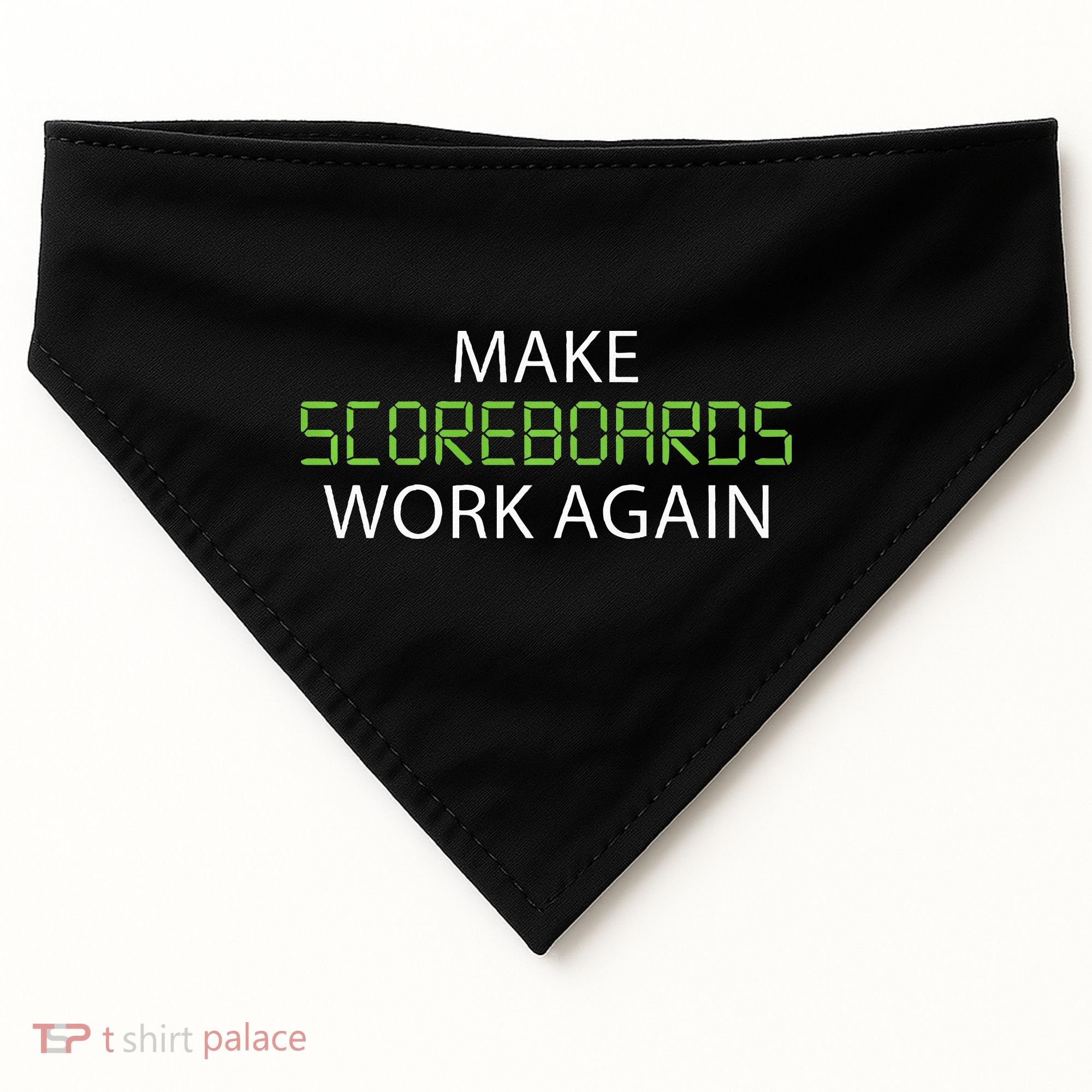 Make Scoreboards Work Again Baseball Premium USA-Made Doggie Bandana