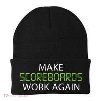 Make Scoreboards Work Again Baseball Premium Beanie thumb 0