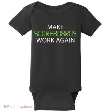 Make Scoreboards Work Again Baseball Premium Baby Bodysuit
