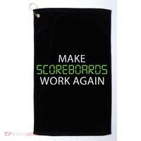 Make Scoreboards Work Again Baseball Premium Golf Towel thumb 0