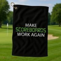 Make Scoreboards Work Again Baseball Premium Golf Towel thumb 1
