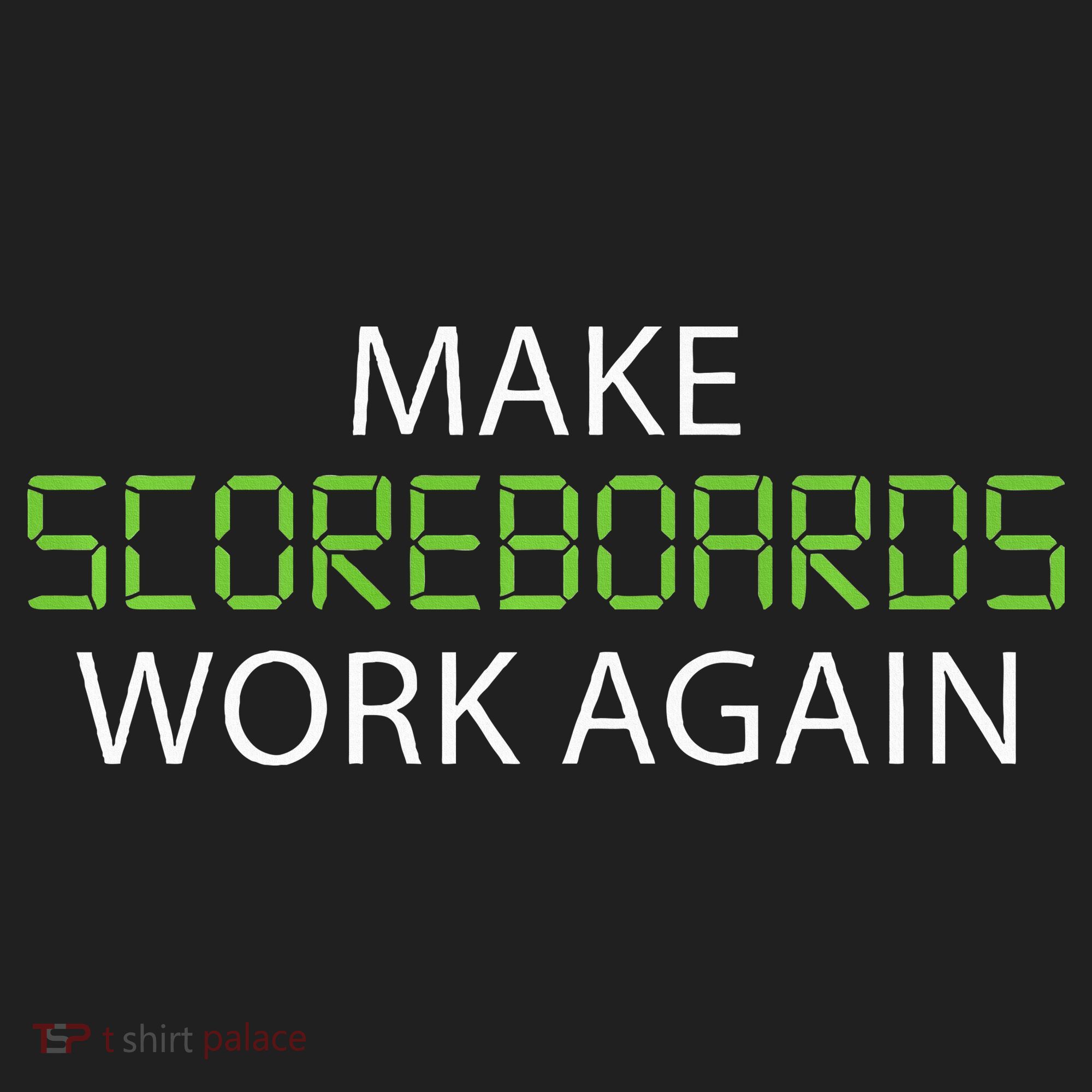 Make Scoreboards Work Again Baseball Premium Golf Towel