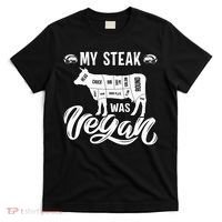 My Steak was Vegan Anti Vegan Meat Lover Funny Saying T-Shirt thumb 0
