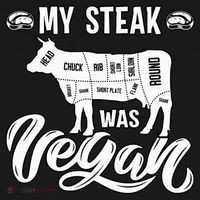 My Steak was Vegan Anti Vegan Meat Lover Funny Saying Women's Hoodie thumb 2