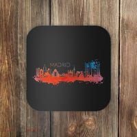 Madrid Skyline Watercolour Spain Souvenir Gift Coaster thumb 0