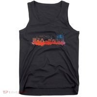 Madrid Skyline Watercolour Spain Souvenir Gift Tank Top thumb 0
