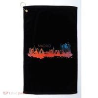 Madrid Skyline Watercolour Spain Souvenir Gift Golf Towel thumb 0