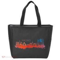 Madrid Skyline Watercolour Spain Souvenir Gift Tote Bag thumb 0