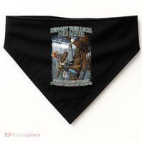 Mens Support Your Local Pole Dancer Lineman USA-Made Doggie Bandana thumb 0