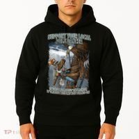 Mens Support Your Local Pole Dancer Lineman Hoodie thumb 2